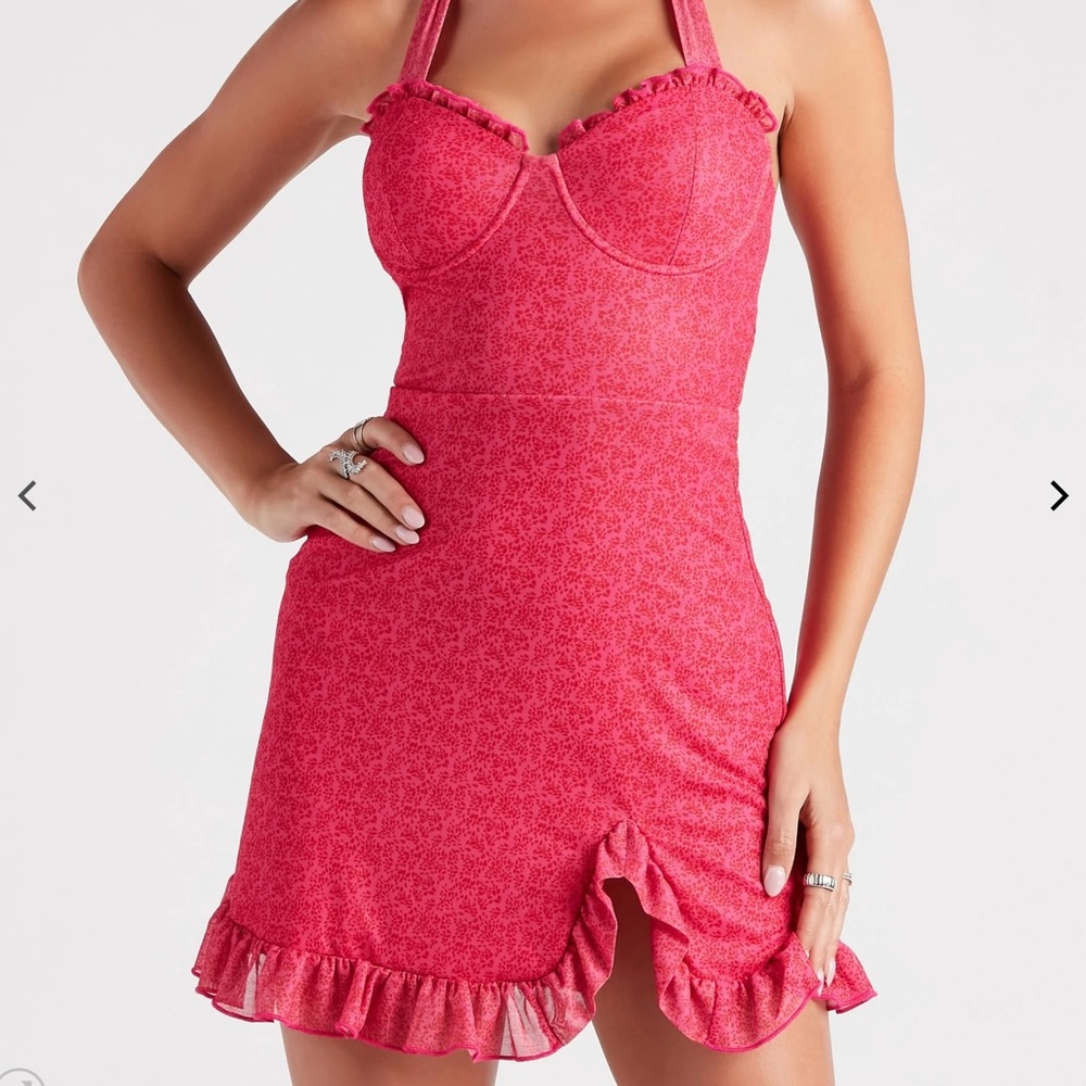 New Pink Halter Neck Mimi